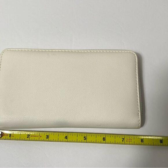 NWOT Time & Tru Women's White Faux Leather Wallet / Wristlet / Clutch - Picture 5 of 13